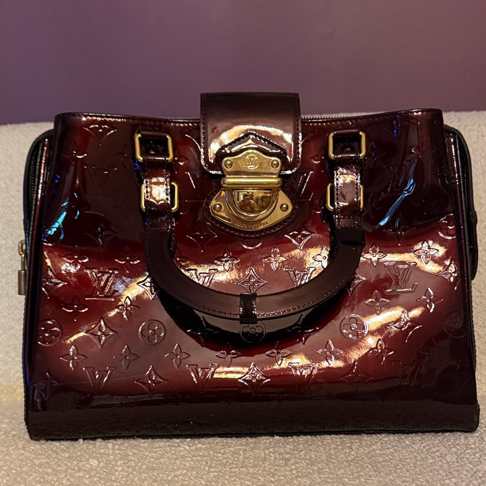 Louis Vuitton Amarante Vernis Melrose Avenue Bag